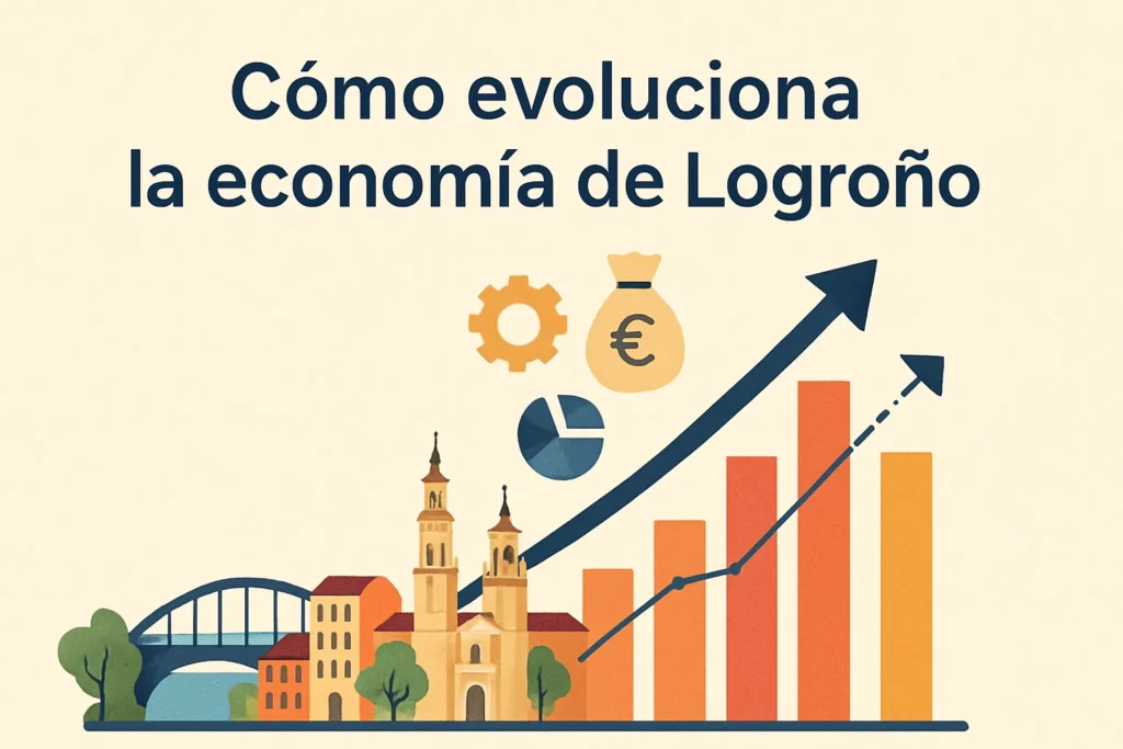 cómo evoluciona la economía de Logroño