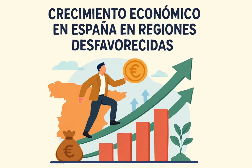 crecimiento económico en España en regiones desfavorecidas