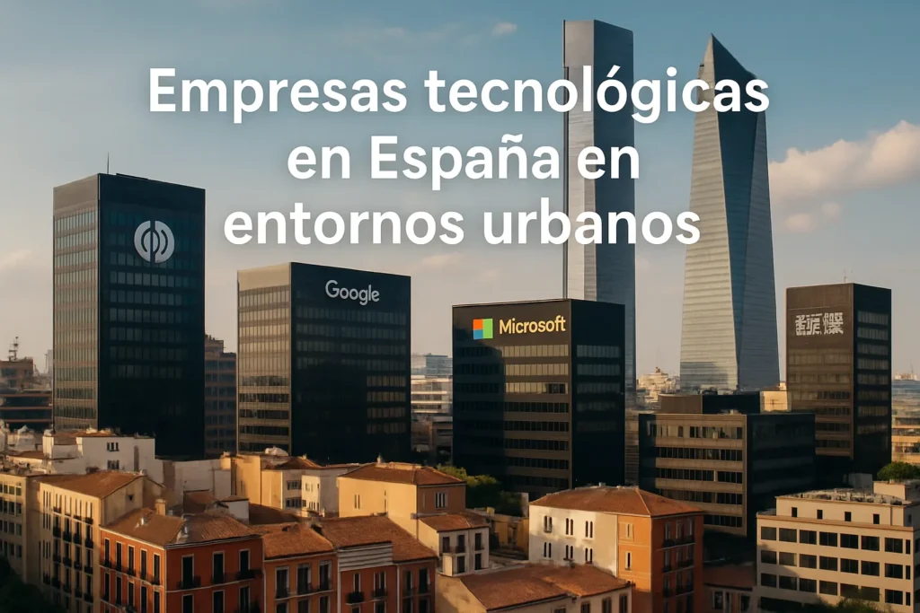 empresas tecnológicas en España en entornos urbanos