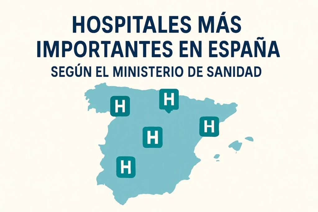 hospitales más importantes en España según el Ministerio de Sanidad