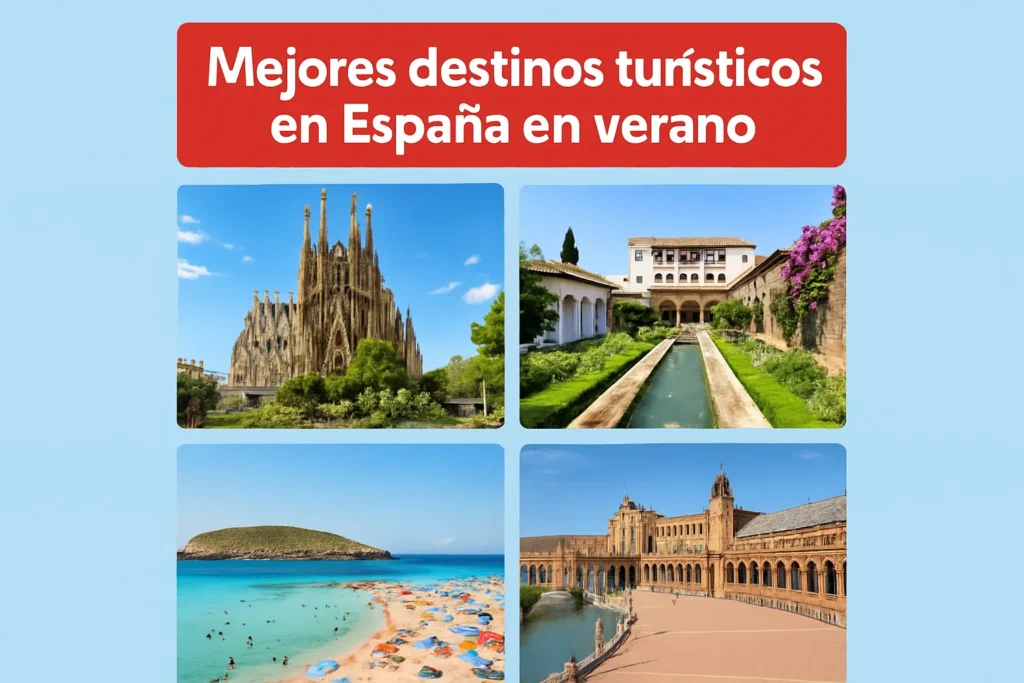 mejores destinos turísticos en España en verano