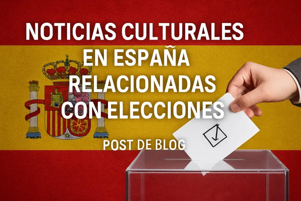 noticias culturales en España relacionadas con elecciones