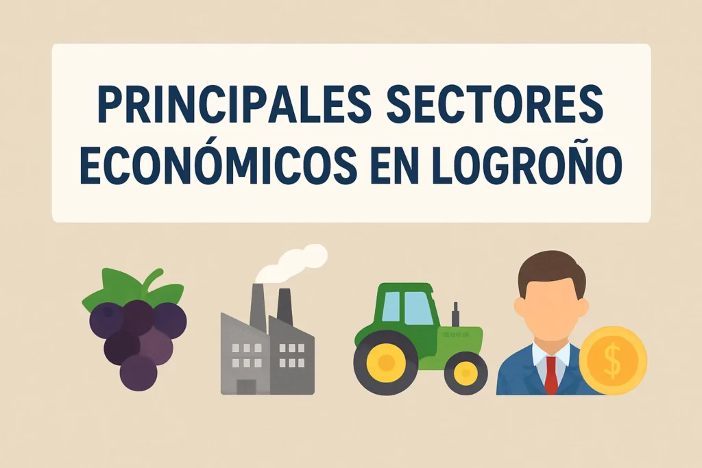 principales sectores económicos en Logroño