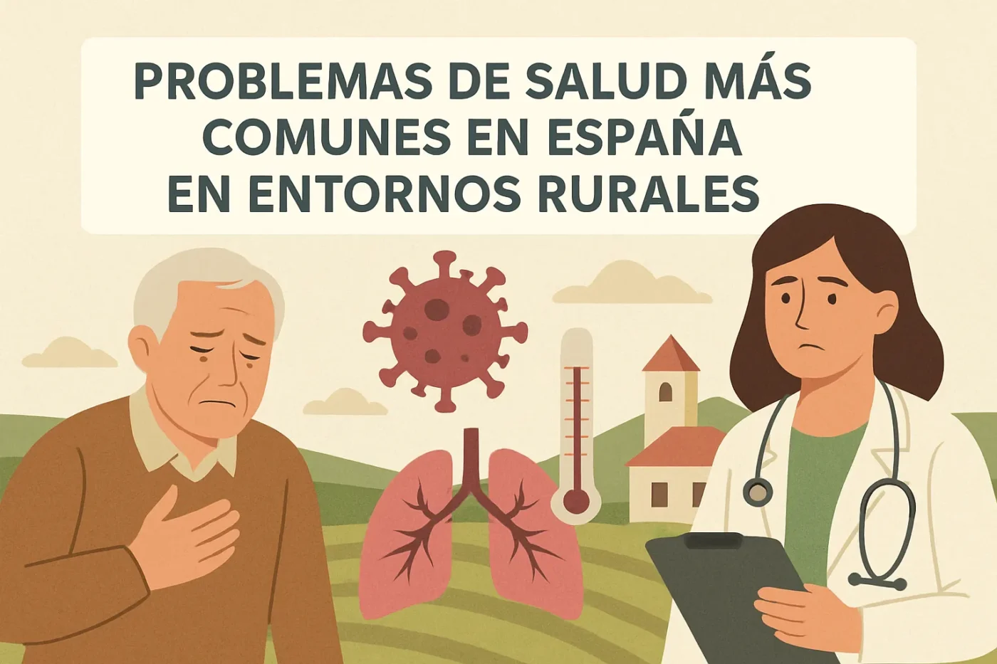 problemas de salud más comunes en España en entornos rurales