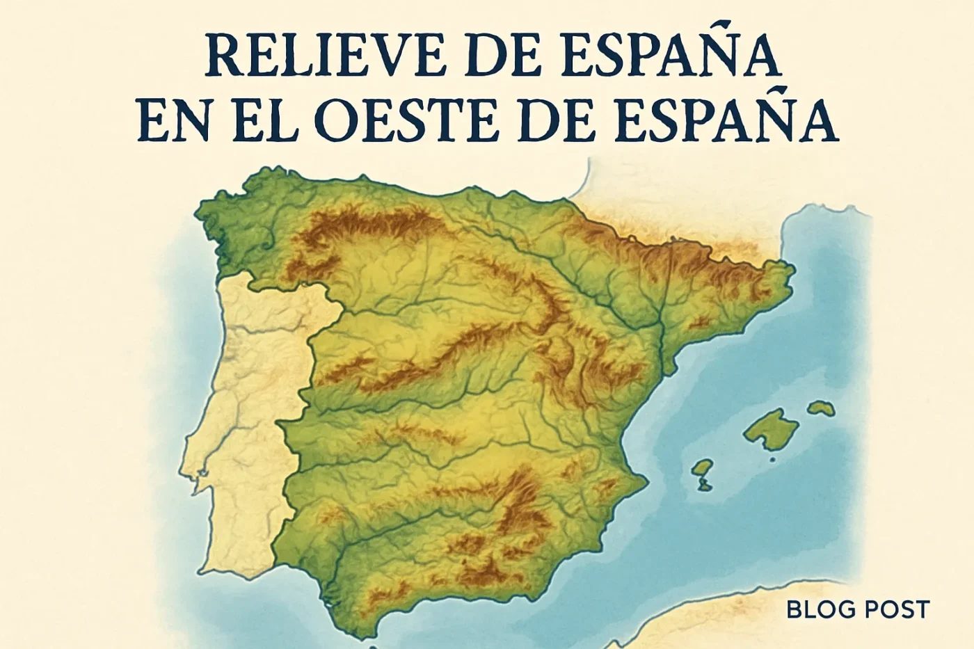 relieve-de-Espana-en-el-oeste-de-Espana - Spain News 24h relieve de España en el oeste de España