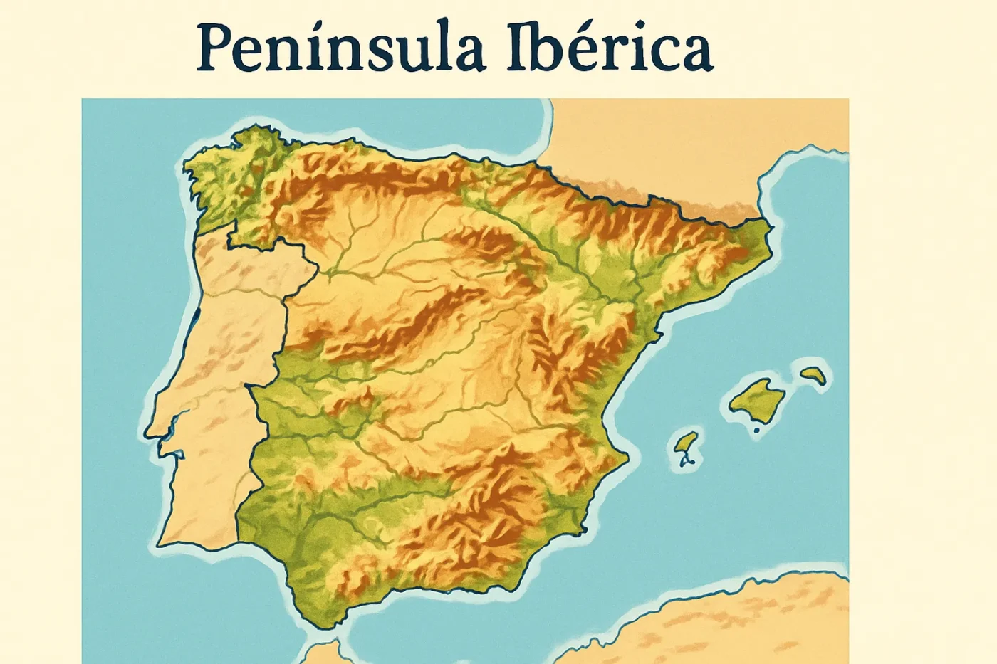 relieve-de-Espana-en-la-Peninsula-Iberica - Spain News 24h relieve de España en la Península Ibérica