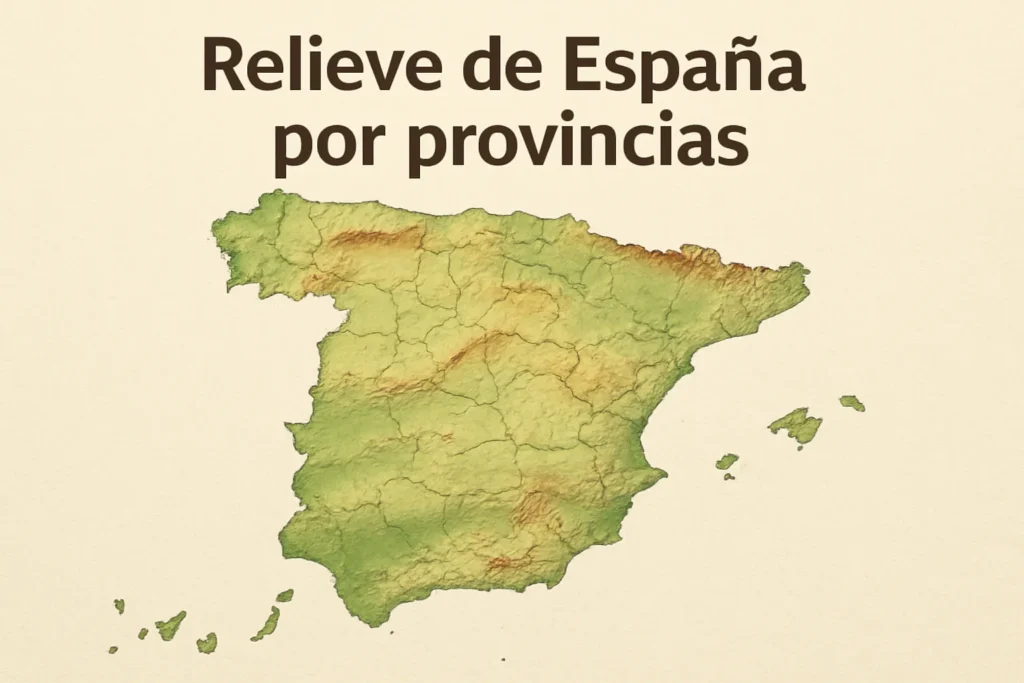 relieve de España por provincias