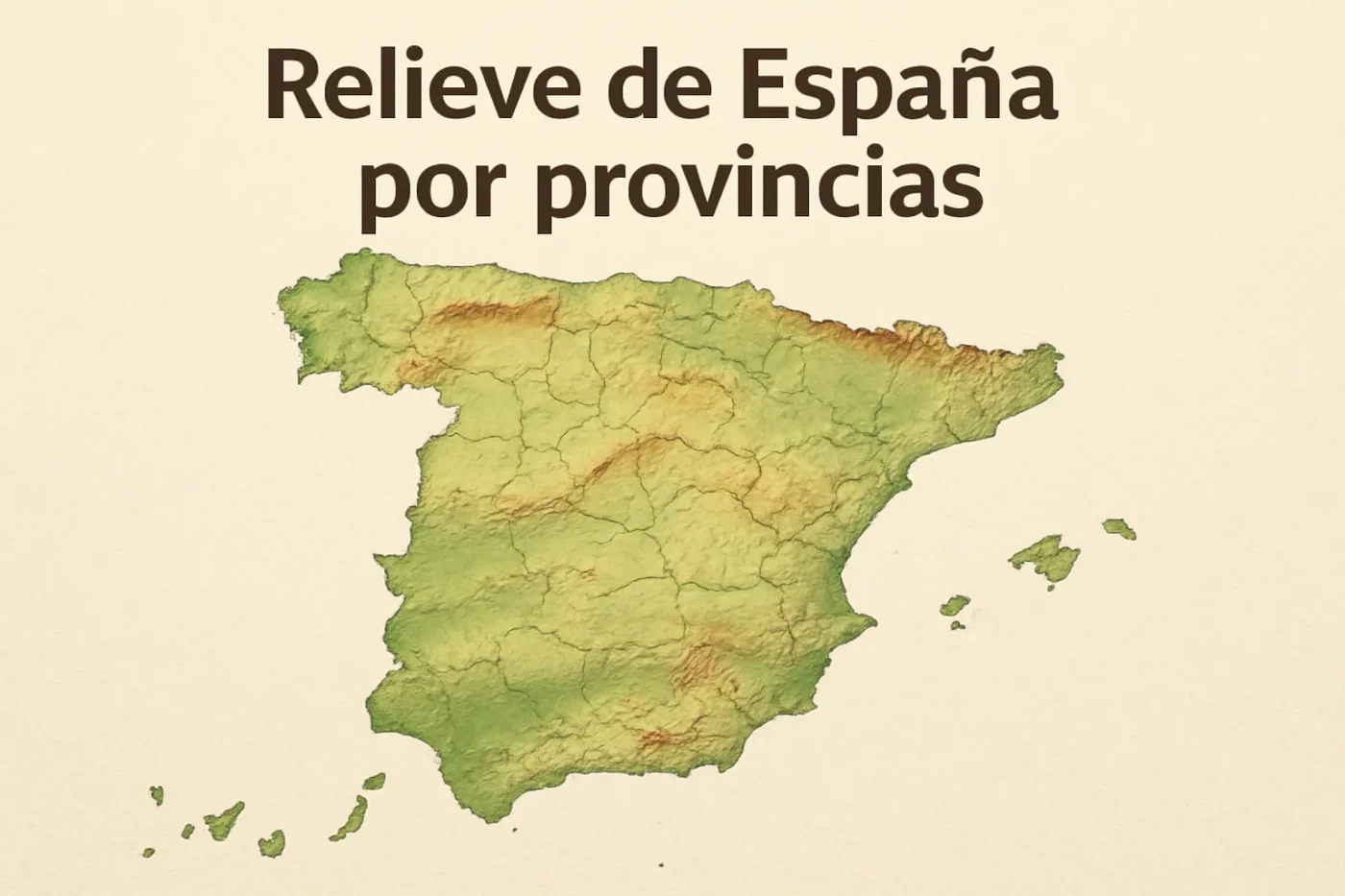 relieve-de-Espana-por-provincias - Spain News 24h relieve de España por provincias