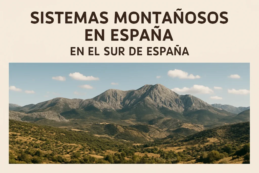 sistemas montañosos en España en el sur de España
