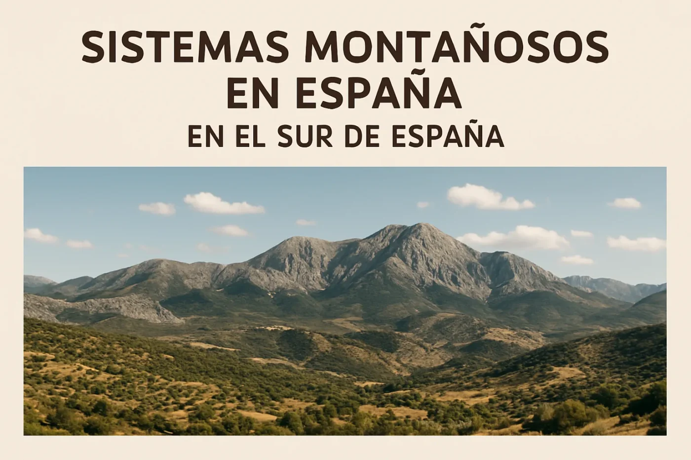 sistemas-montanosos-en-Espana-en-el-sur-de-Espana - Spain News 24h sistemas montañosos en España en el sur de España