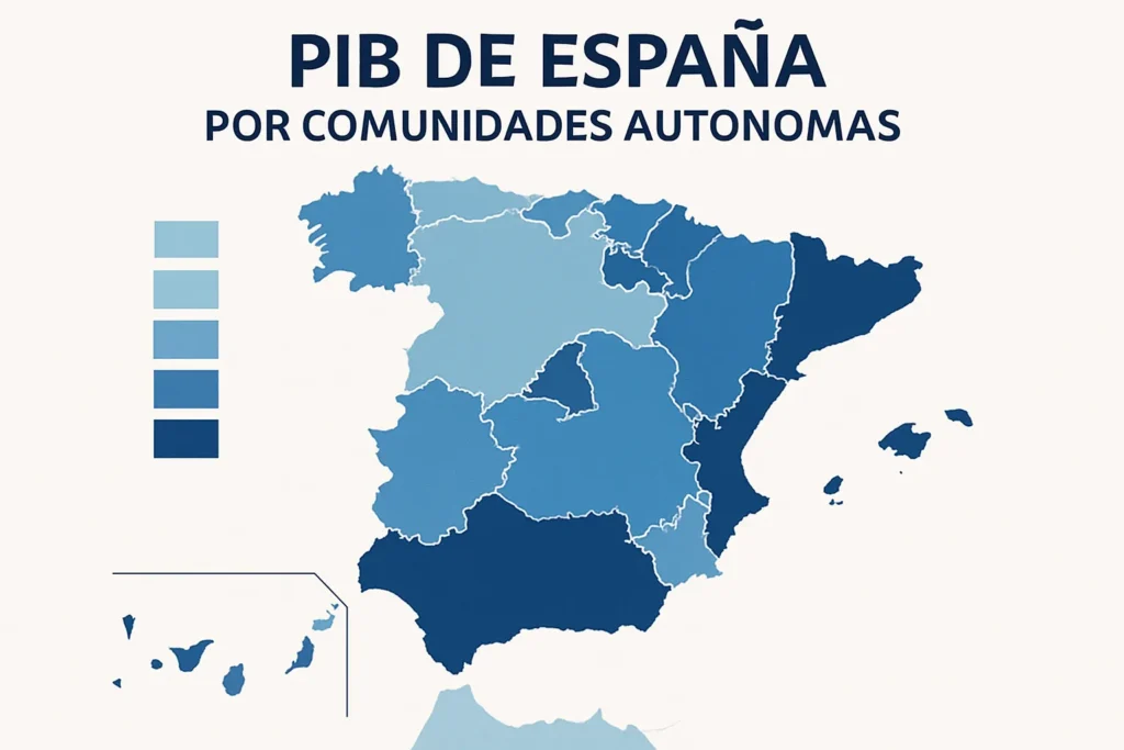 PIB de España por comunidades autónomas