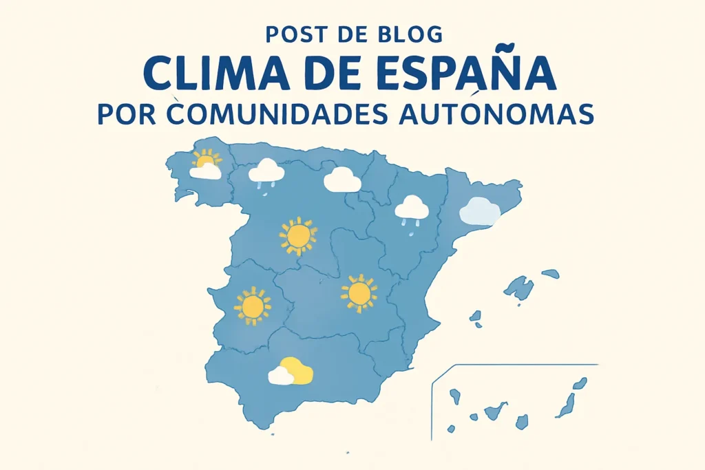clima de España por comunidades autónomas