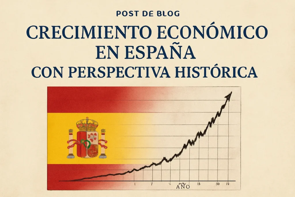crecimiento económico en España con perspectiva histórica