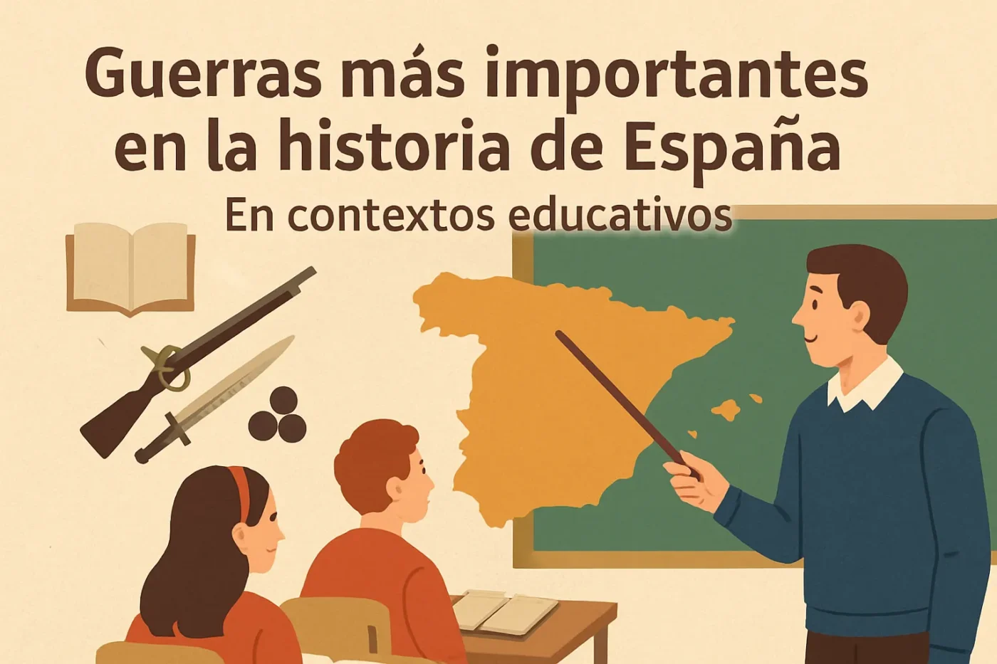 guerras más importantes en la historia de España en contextos educativos