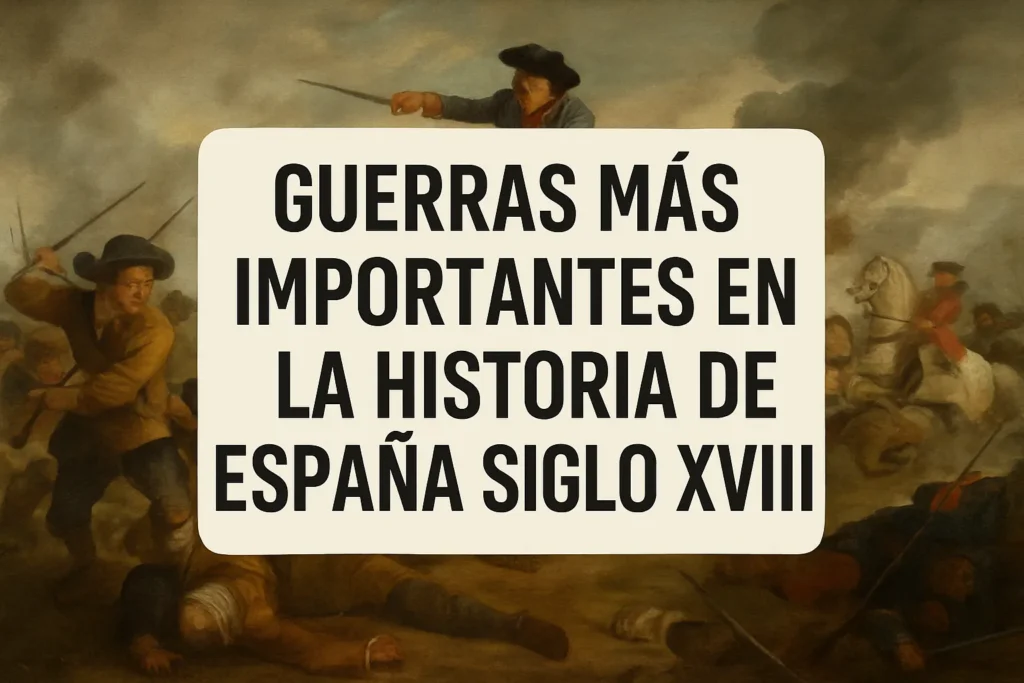 guerras más importantes en la historia de España siglo XVIII