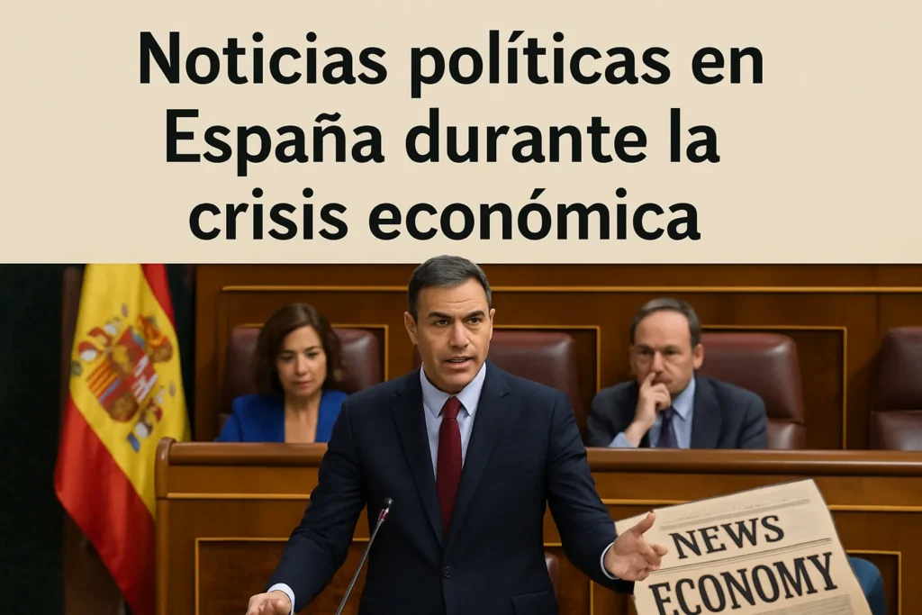 noticias políticas en España durante la crisis económica