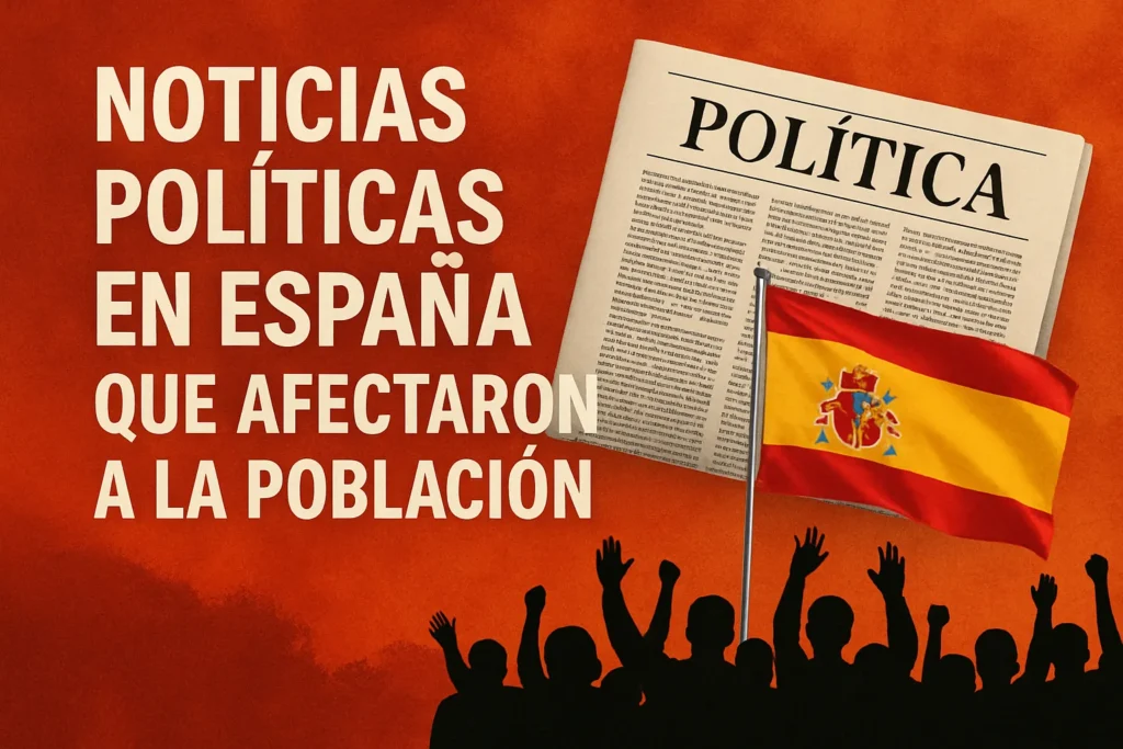 noticias políticas en España que afectaron a la población