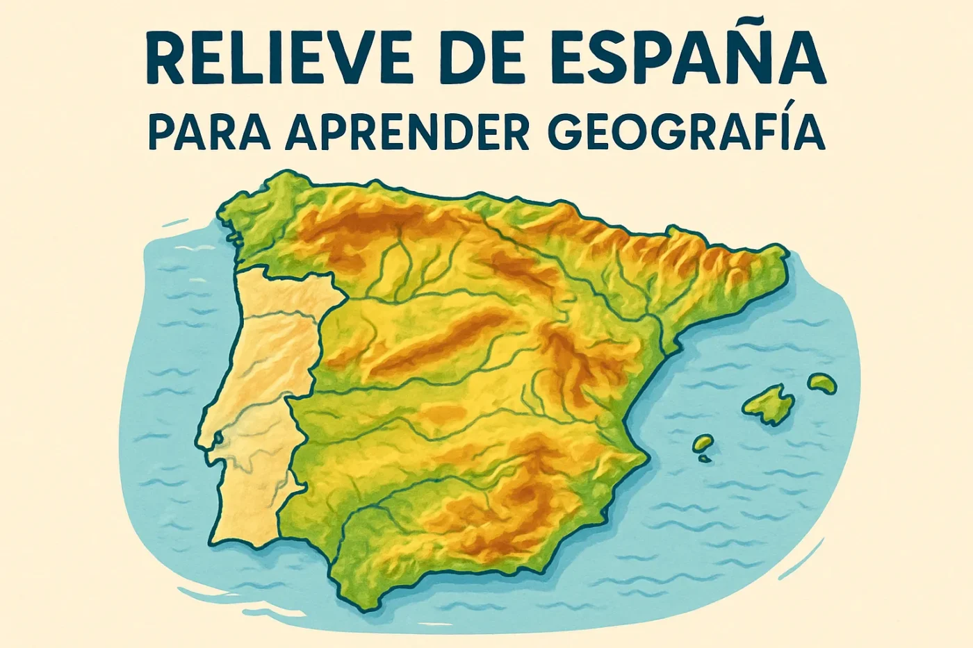 relieve-de-Espana-para-aprender-geografia - Spain News 24h relieve de España para aprender geografía