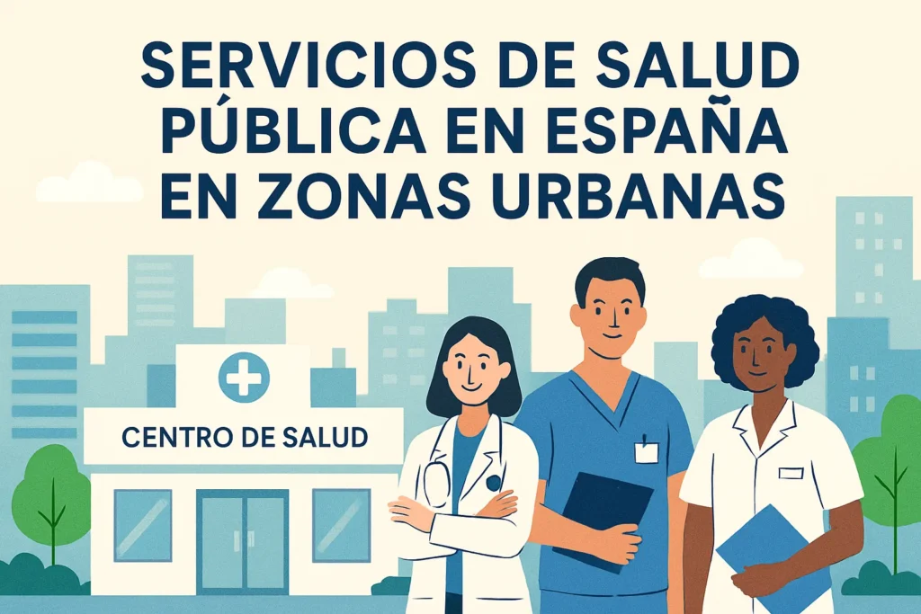 servicios de salud pública en España en zonas urbanas