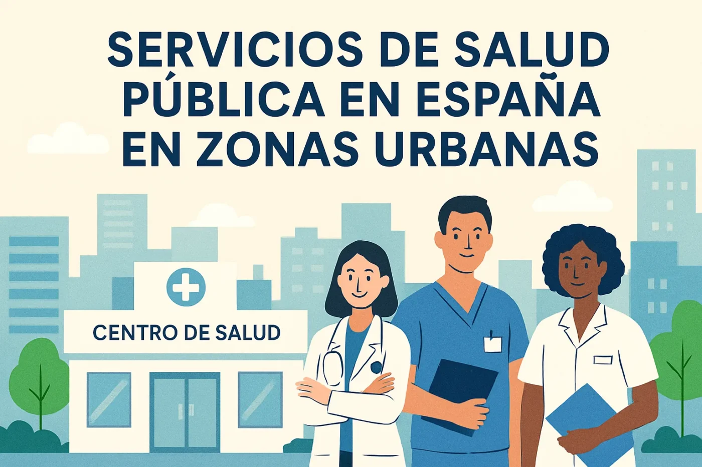 servicios de salud pública en España en zonas urbanas