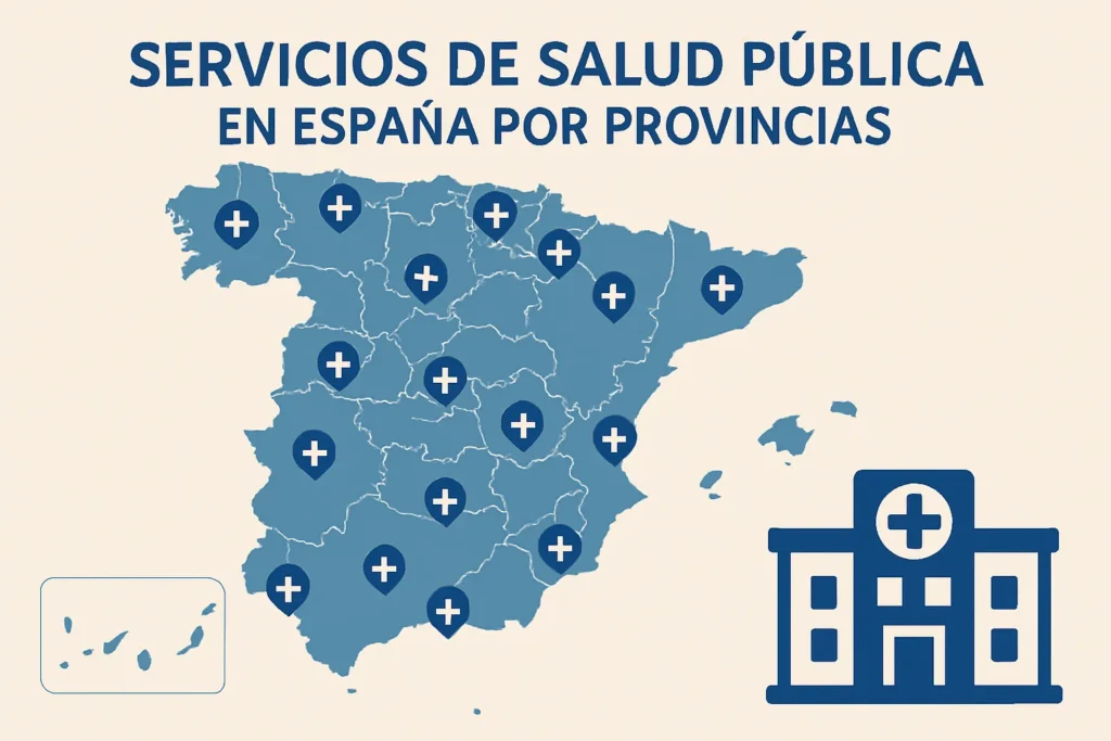servicios de salud pública en España por provincias