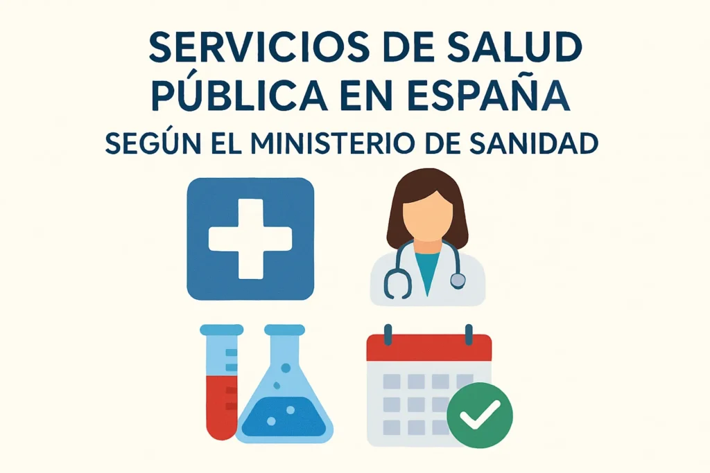 servicios de salud pública en España según el Ministerio de Sanidad