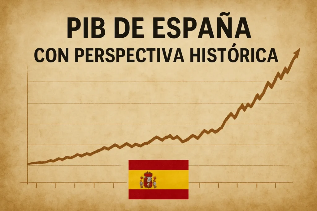 PIB de España con perspectiva histórica