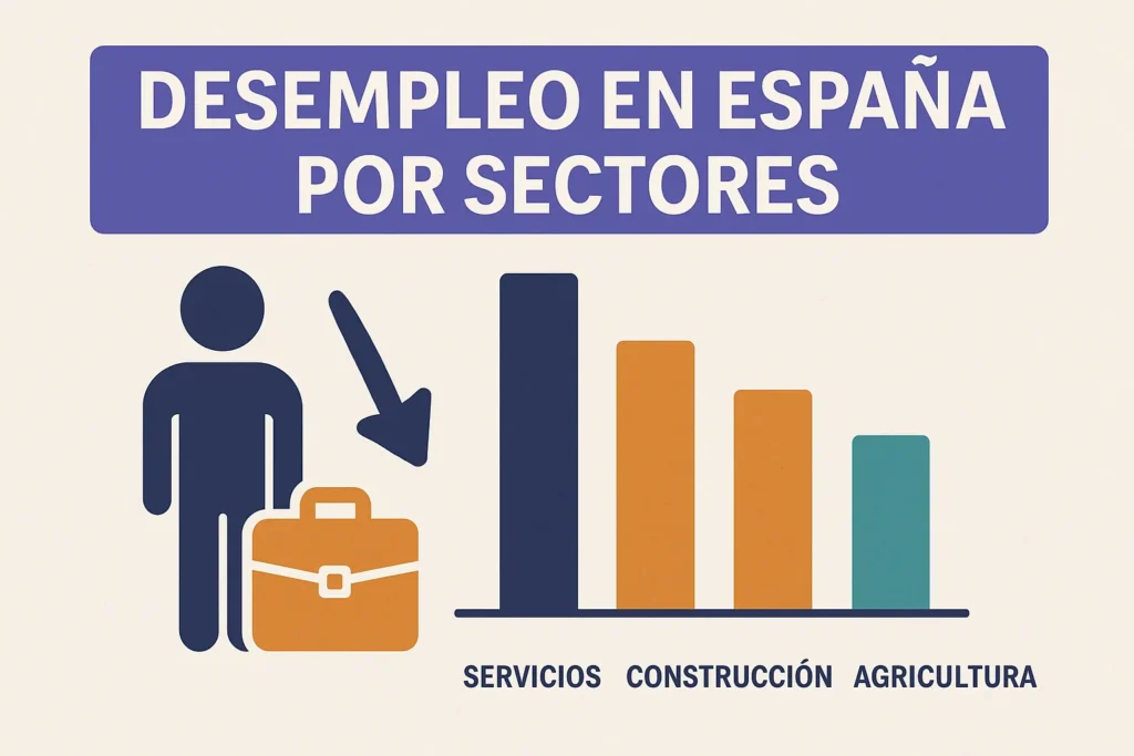 desempleo en España por sectores