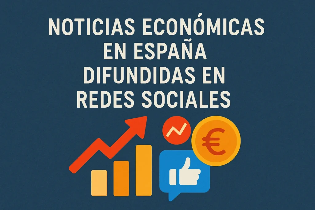 noticias económicas en España difundidas en redes sociales
