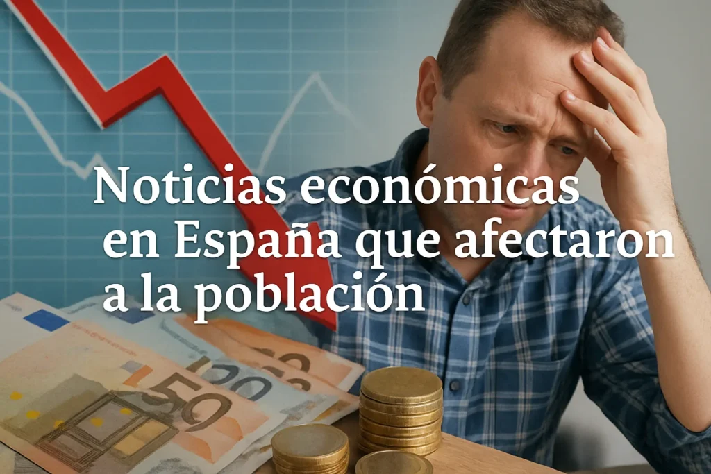 noticias económicas en España que afectaron a la población