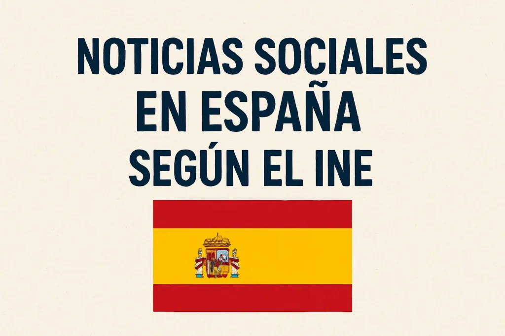 noticias sociales en España según el INE