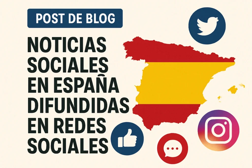 noticias sociales en España difundidas en redes sociales