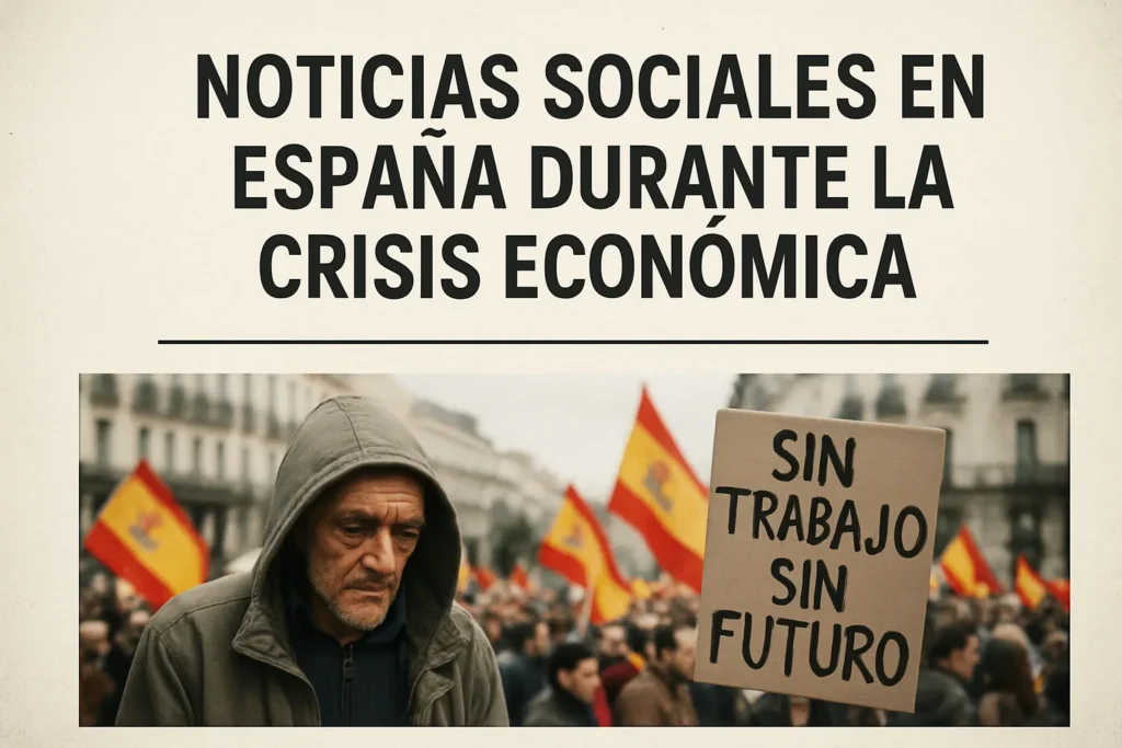 noticias sociales en España durante la crisis económica