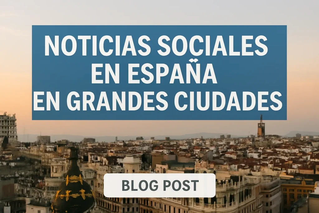 noticias sociales en España en grandes ciudades