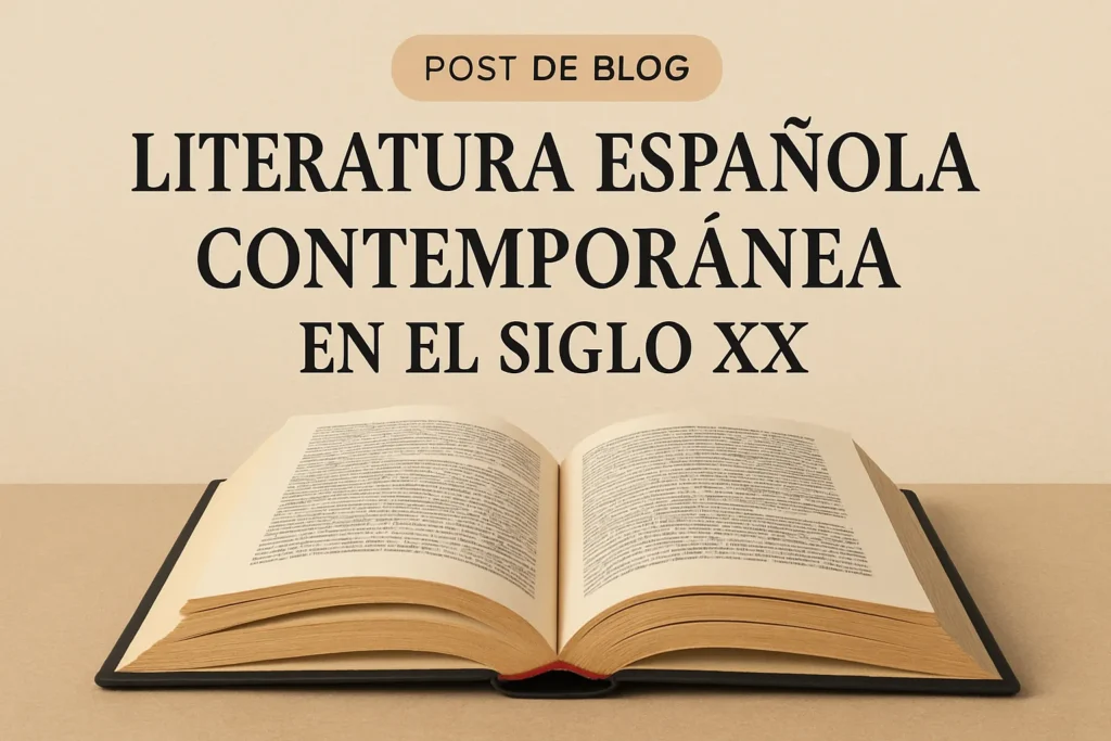 literatura española contemporánea en el siglo XX