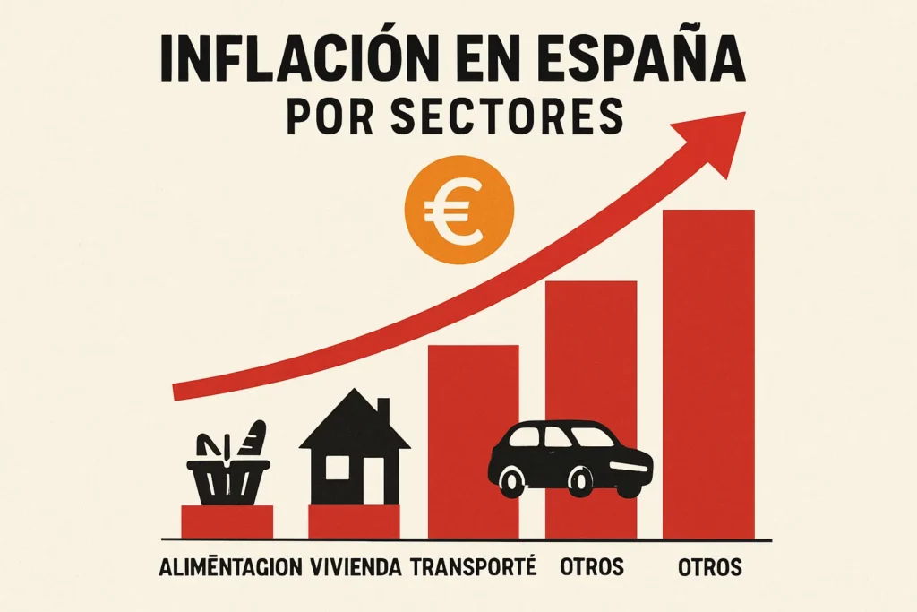 inflación en España por sectores