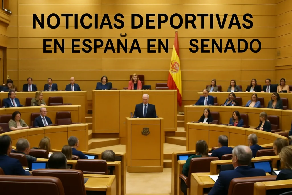noticias deportivas en España en el Senado
