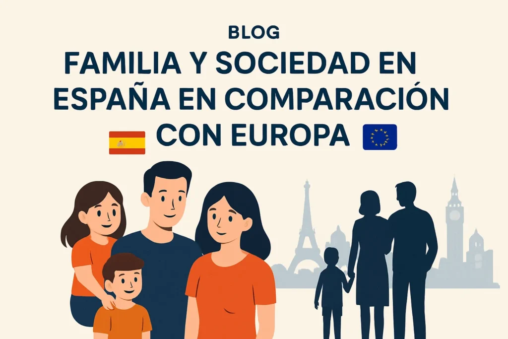 familia y sociedad en España en comparación con Europa