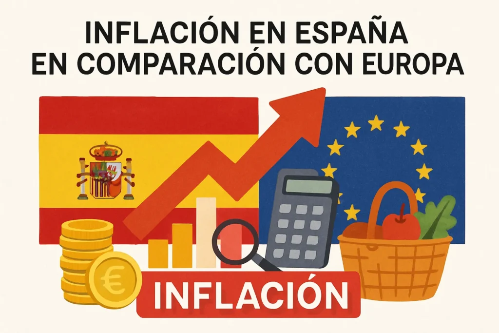 inflación en España en comparación con Europa