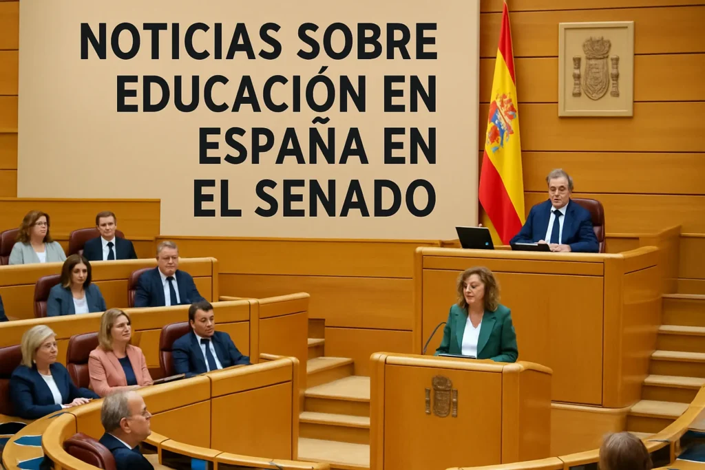 noticias sobre educación en España en el Senado