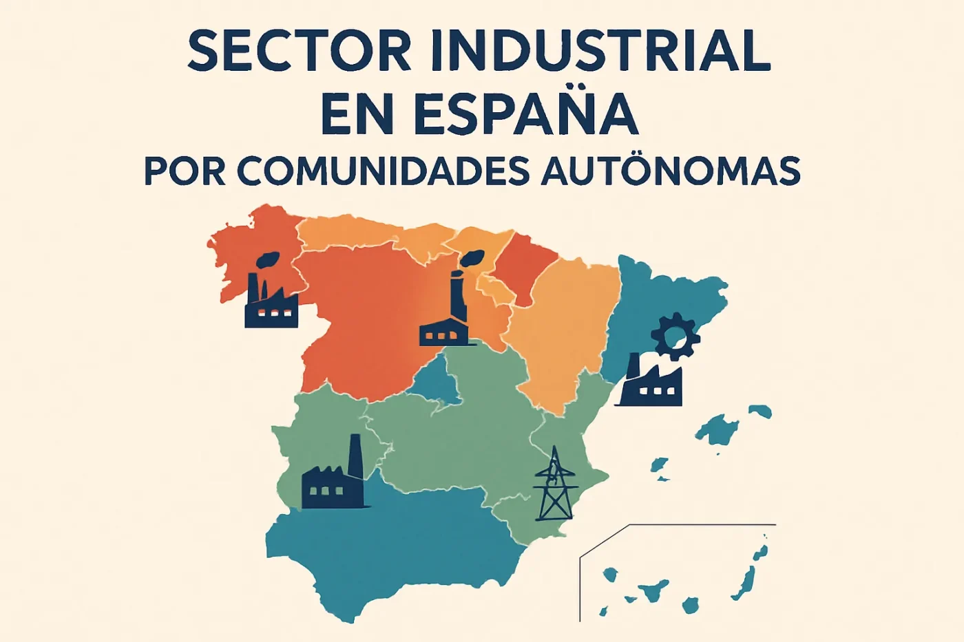 sector industrial en España por comunidades autónomas