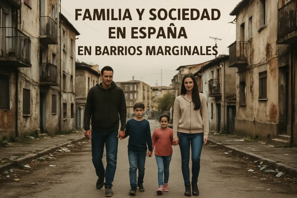 familia y sociedad en España en barrios marginales