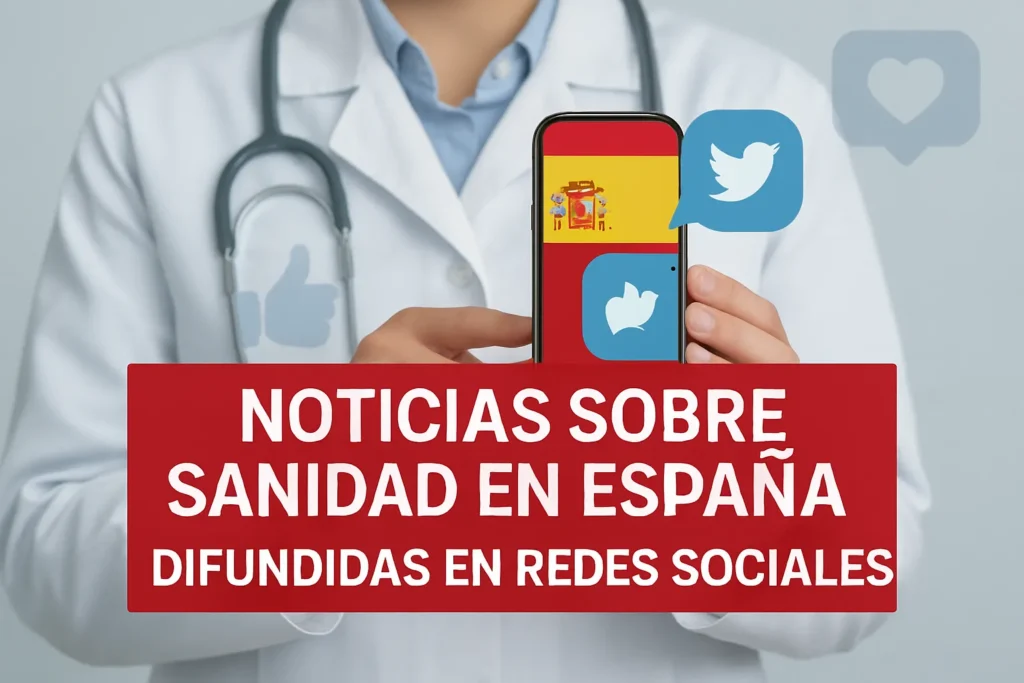 noticias sobre sanidad en España difundidas en redes sociales