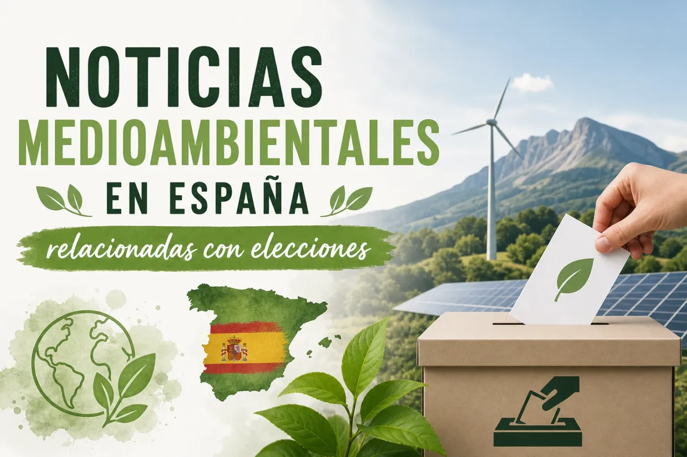 noticias medioambientales en España relacionadas con elecciones