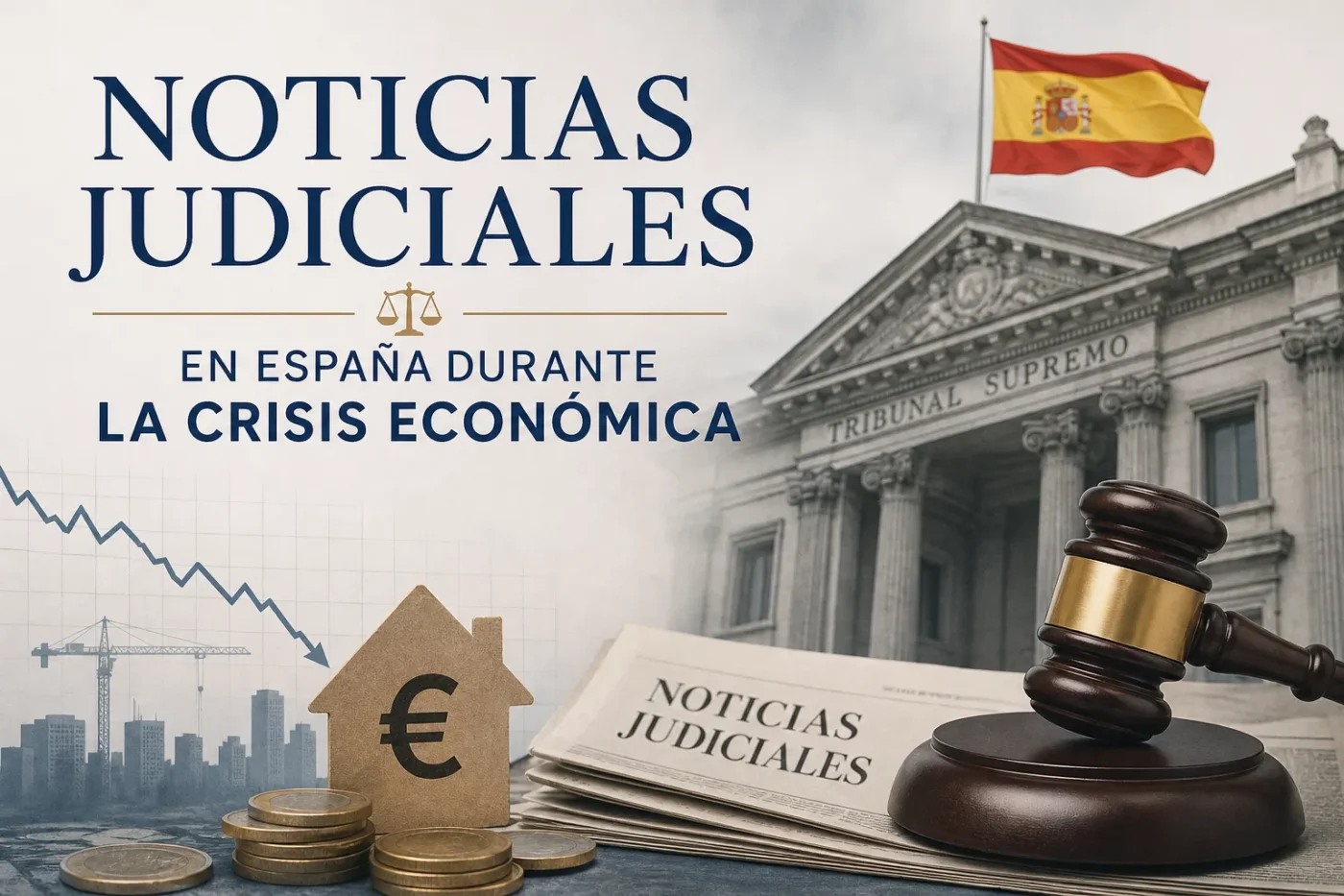 noticias judiciales en España durante la crisis económica