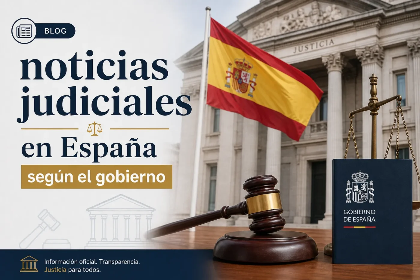 noticias judiciales en España según el gobierno