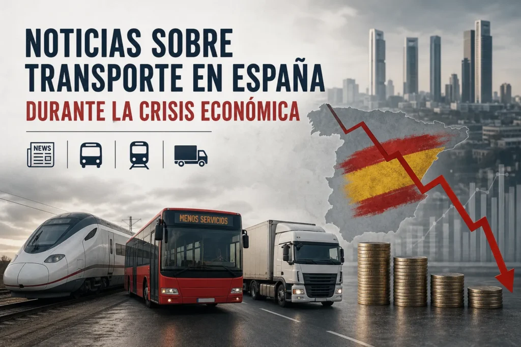 noticias sobre transporte en España durante la crisis económica